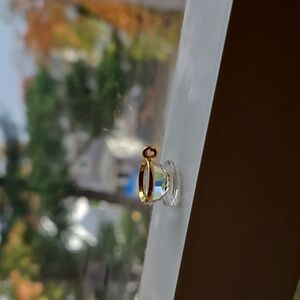 NIB Vintage Miniature Crystal Cup & Saucer